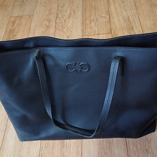[정품] 페라가모 더블 간치니 카프스킨 쇼퍼 토트백 (FJ-21 B087