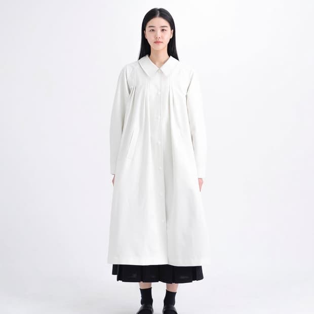 유노이아 트렌치 코트 블랙