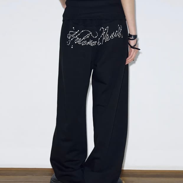 헬레네파리스 로고 웨이브 포인트 스웨트팬츠