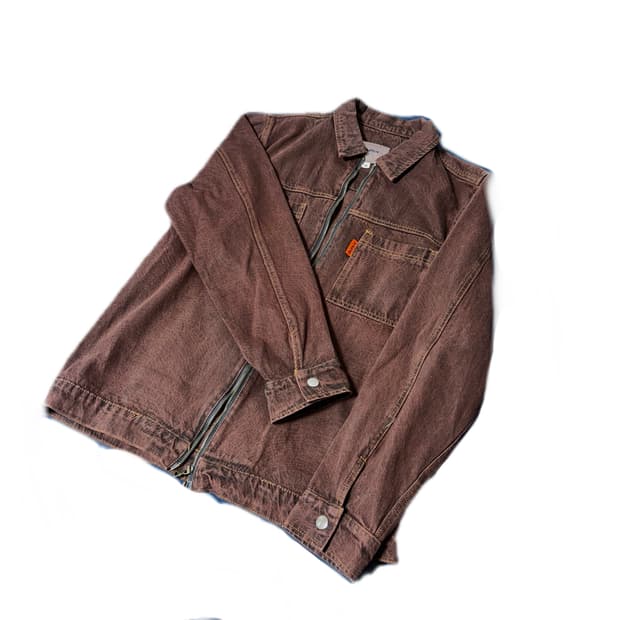 BUTTER GOODS 버터굿즈 스파이더 맨 더블 지퍼 데님 자켓