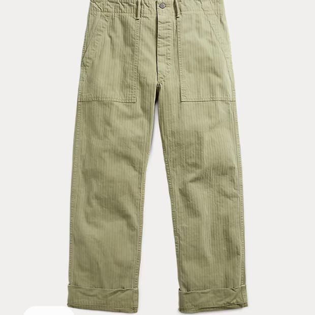 rrl 헤링본 퍼티그