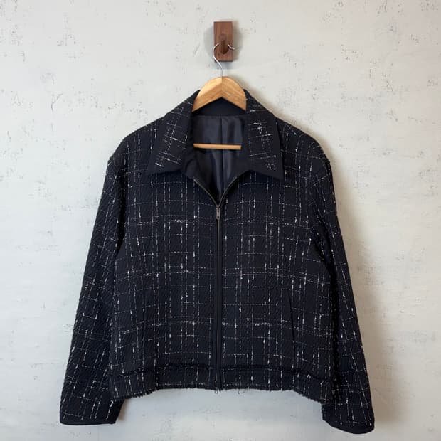 엘무드 트위드 트러커 자켓