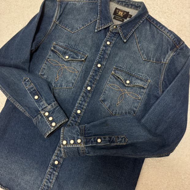 RRL 콘초 웨스턴 셔츠