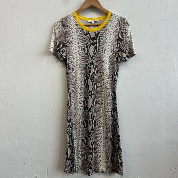 CARVEN 까르뱅 파이톤 패턴 반팔 원피스