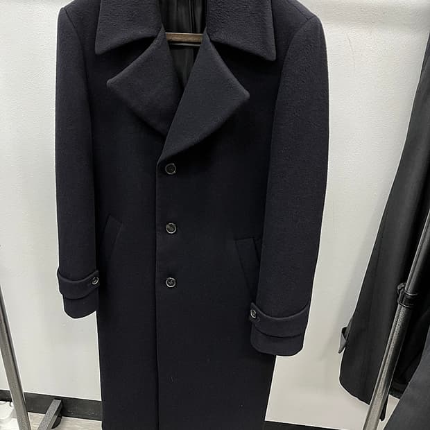 100) 산드로 울 롱코트 