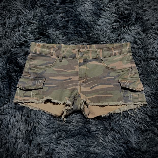 카모 포켓 카고 숏팬츠