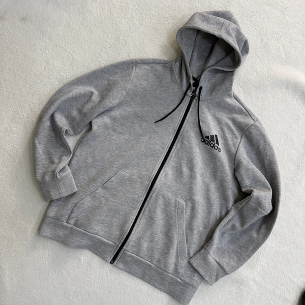 3XL 아디다스 그레이 후드집업 0326T