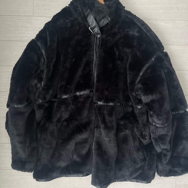 빈티지 버클 퍼자켓