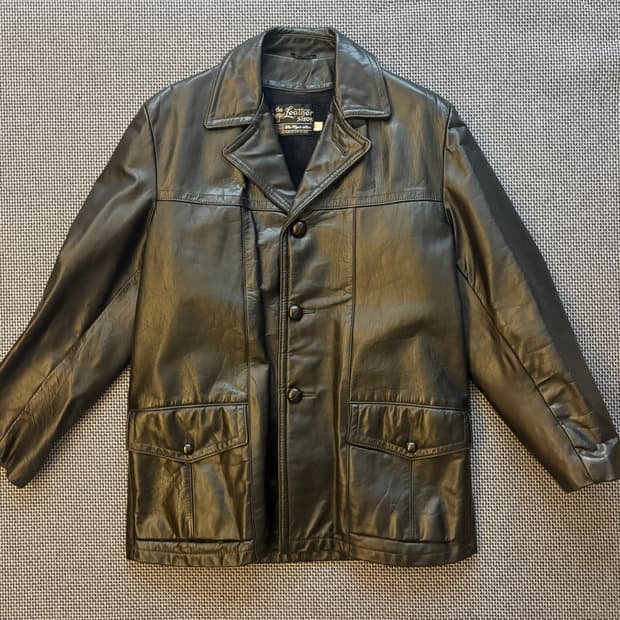 60’s sears 레더코트 made in u.s.a