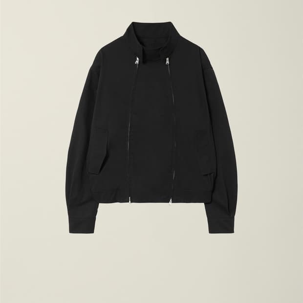DOUBLE ZIP HARRINGTON JACKET