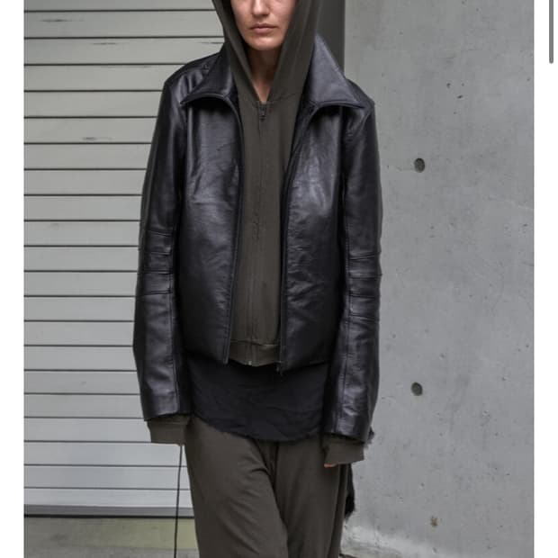 머듈 레더자켓 블랙 2