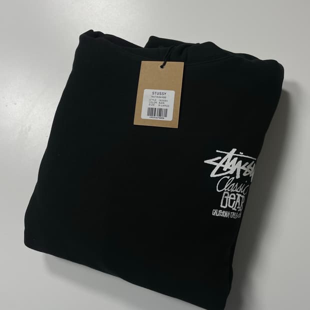 스투시 클래식 기어 후드 XL