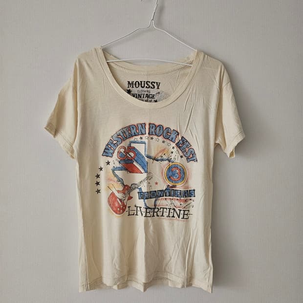 MOUSSY 빈티지 티