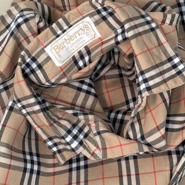버버리 노바체크 셔츠/S17