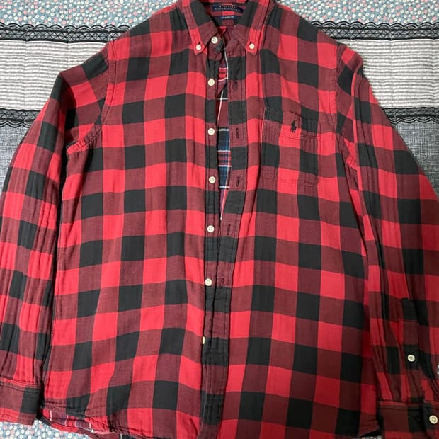 폴로 랄프로렌 체크셔츠 클래식핏 M