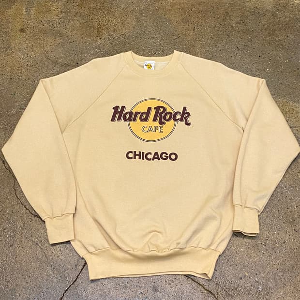 90s Made in USA 미국 빈티지 하드락카페 시카고 맨투맨