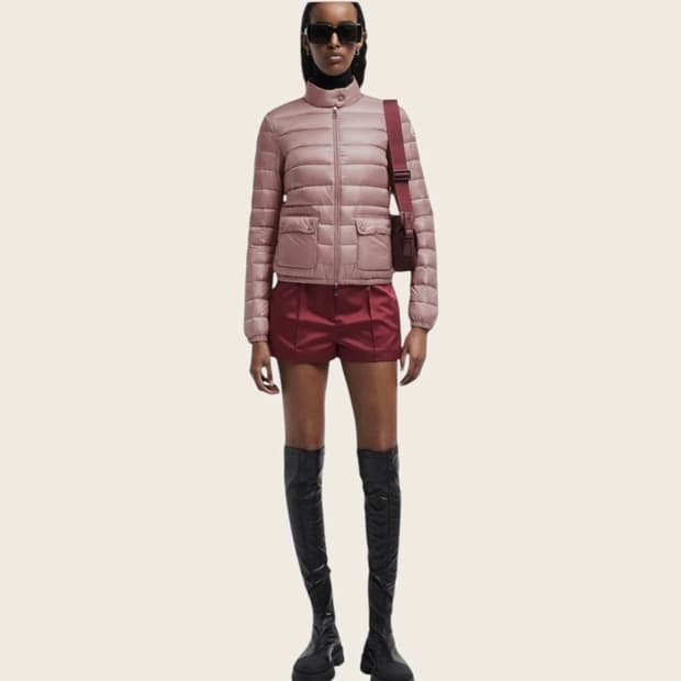 몽클레어 란스 경량 패딩 자켓 핑크