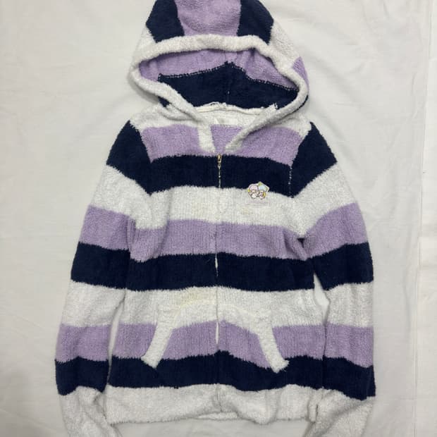 sanrio fleece hood zipup