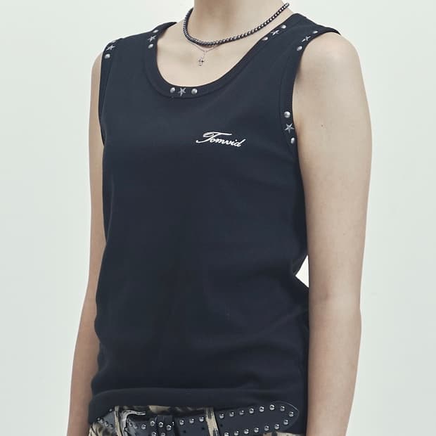 톰비드 Star Stud sleeveless(Black)