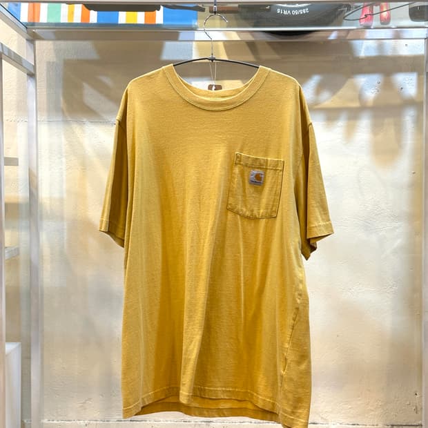 칼하트 포켓 반팔 티셔츠 머스타드 L
