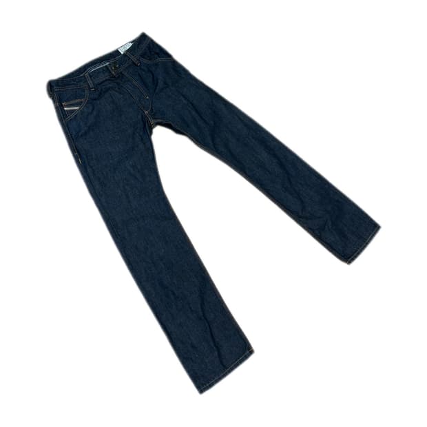 디젤 크룰리 레귤러 슬림 핏 생지 데님팬츠