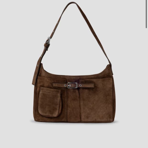 기마구아스 Nicole Bag 스웨이드 숄더백