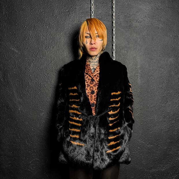 Real Rex Rabbit Fur Pattern Jacket