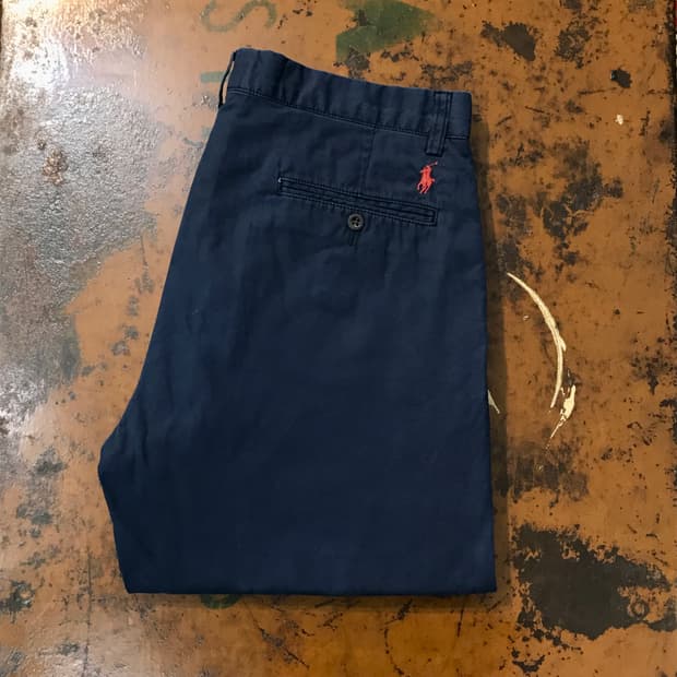 폴로랄프로렌 네이비 코튼 치노 팬츠 허리 34 35 사이즈