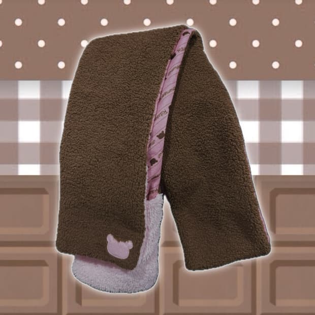 정품 리락쿠마 초코브라운 머플러 목도리