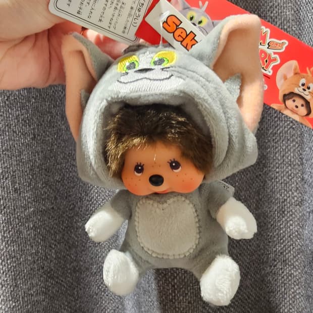 몬치치 x 톰과 제리 SS 인형 미니 키 체인 톰