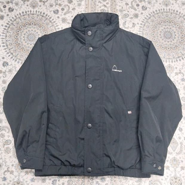 90s HEAD  블랙 점퍼 95 (후드내장) (크게나옴)