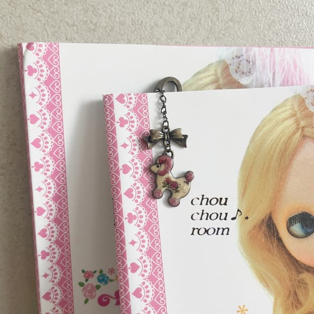 메탈 펜던트 책갈피 ⊰romantic puppy⊱ bookmark