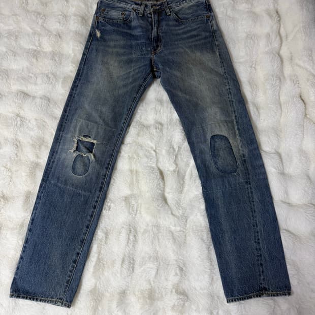 [32] LVC 빅E 501zxx 사시코 데님