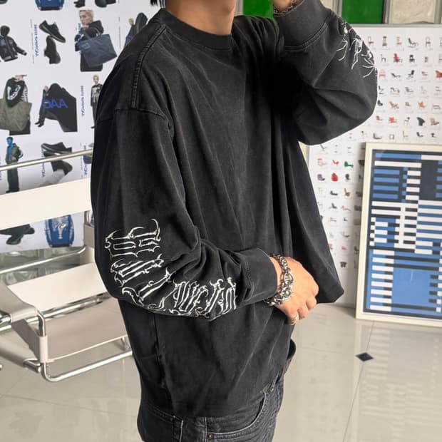 simple logo long sleeve 심플 로고 롱슬리브