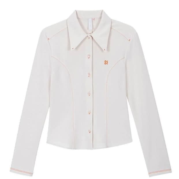 Kijun 저지 블라우스 셔츠 / crepe jersey blouse