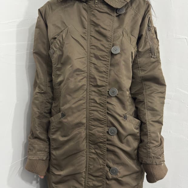 backnumber brown hood shorring jacket 