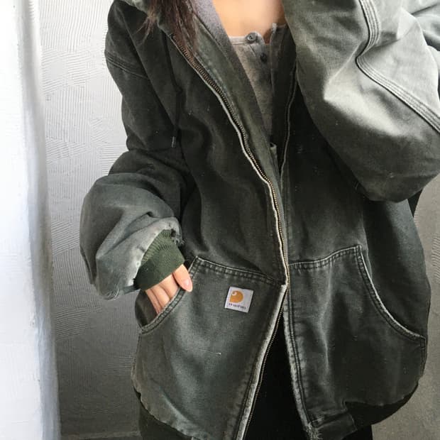 Carhartt 칼하트 모스그린 덕 액티브 자켓