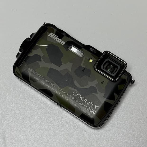 니콘 쿨픽스 aw120 카모 디카