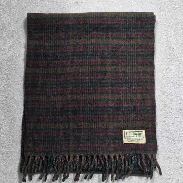 L.L. Bean 엘엘빈 램스울 체크 머플러