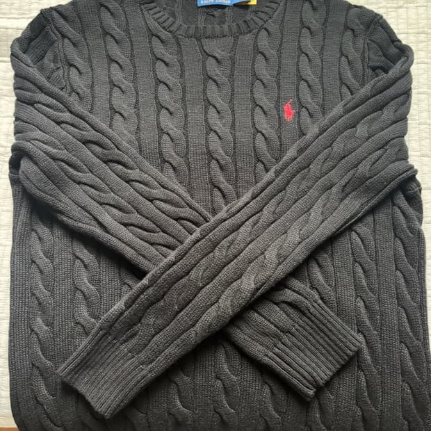 폴로 니트 블랙