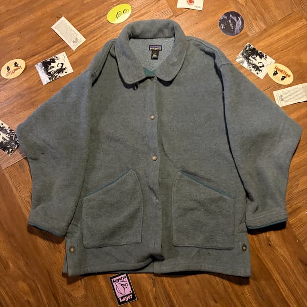 90s usa Patagonia synchilla blue jacket