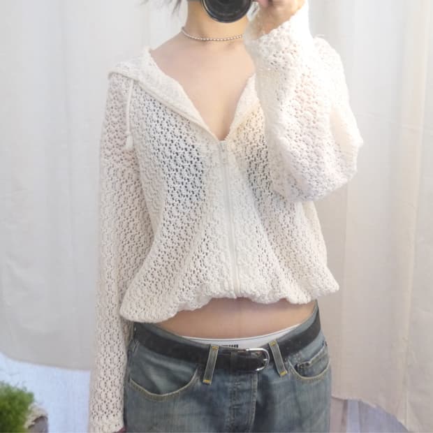 crochet hoodzipup