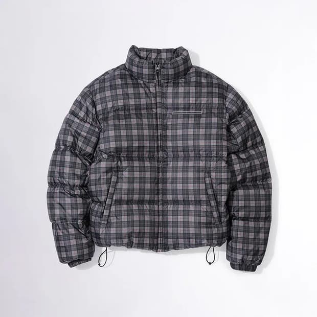 Sculptor 107 Puffer Down Plaid gray