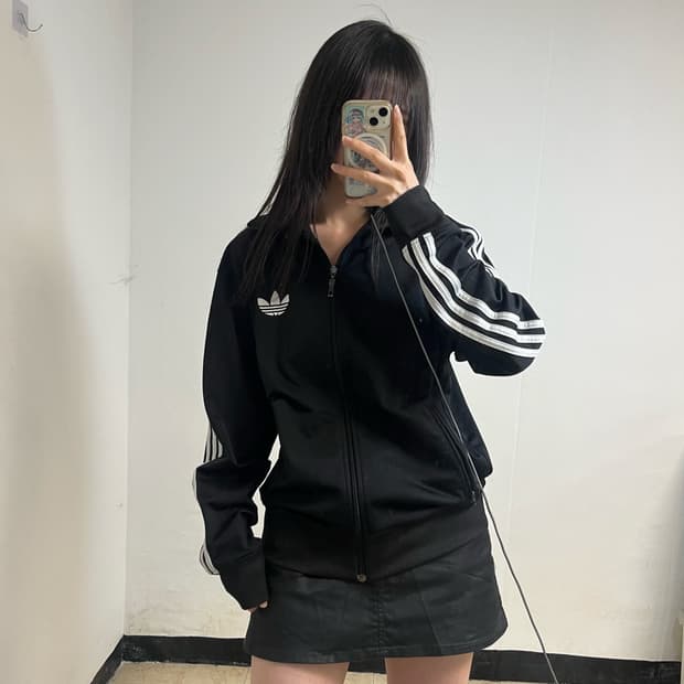 Adidas Black Firebird Track Jacket