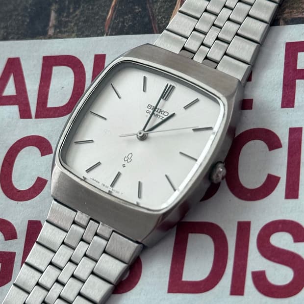 Seiko 세이코 쿼츠 스퀘어 TV스크린 1979