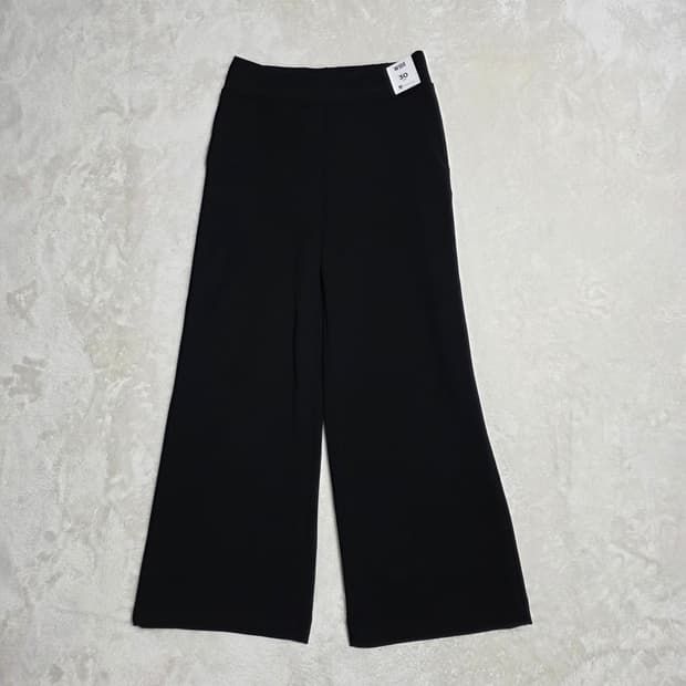 (30)여성 탑텐 저지 와이드 슬랙스