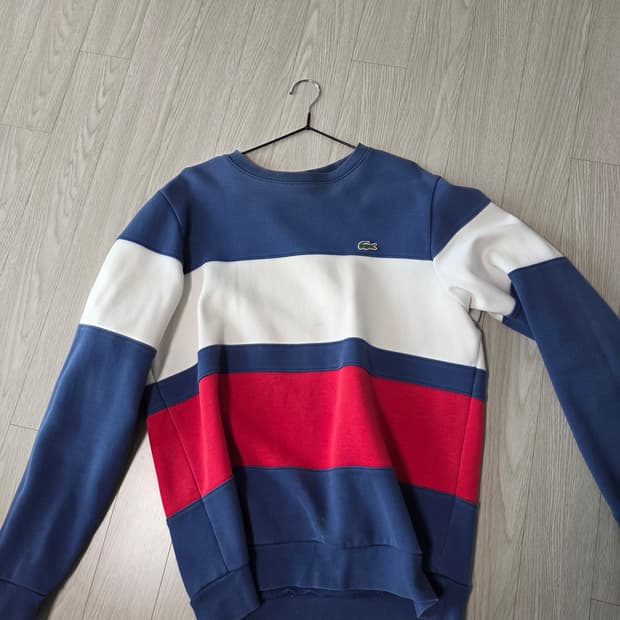 라코스테 트리컬러 맨투맨 US L