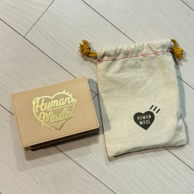 휴먼 메이드 레더 카드 케이스 베이지