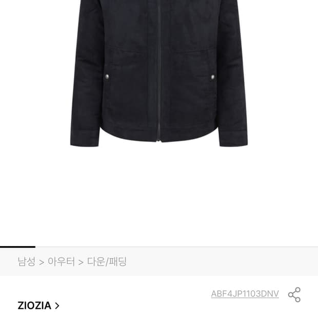 지오지아 스웨이드 패딩