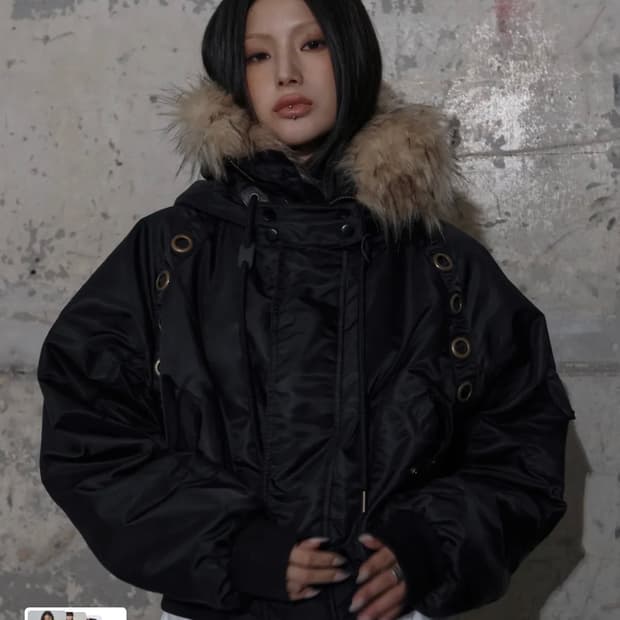 아일렛 퍼 MA-1 (BLACK) F25ZA003